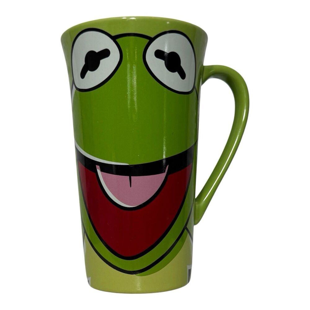 Disney Store Kermit the Frog Coffee Latte Mug Green